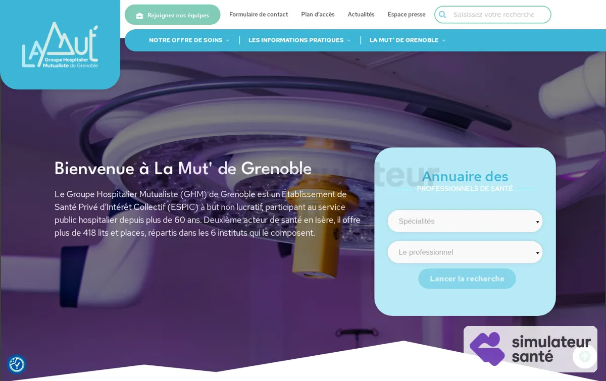 Capture : Groupe Hospitalier Mutualiste de Grenoble